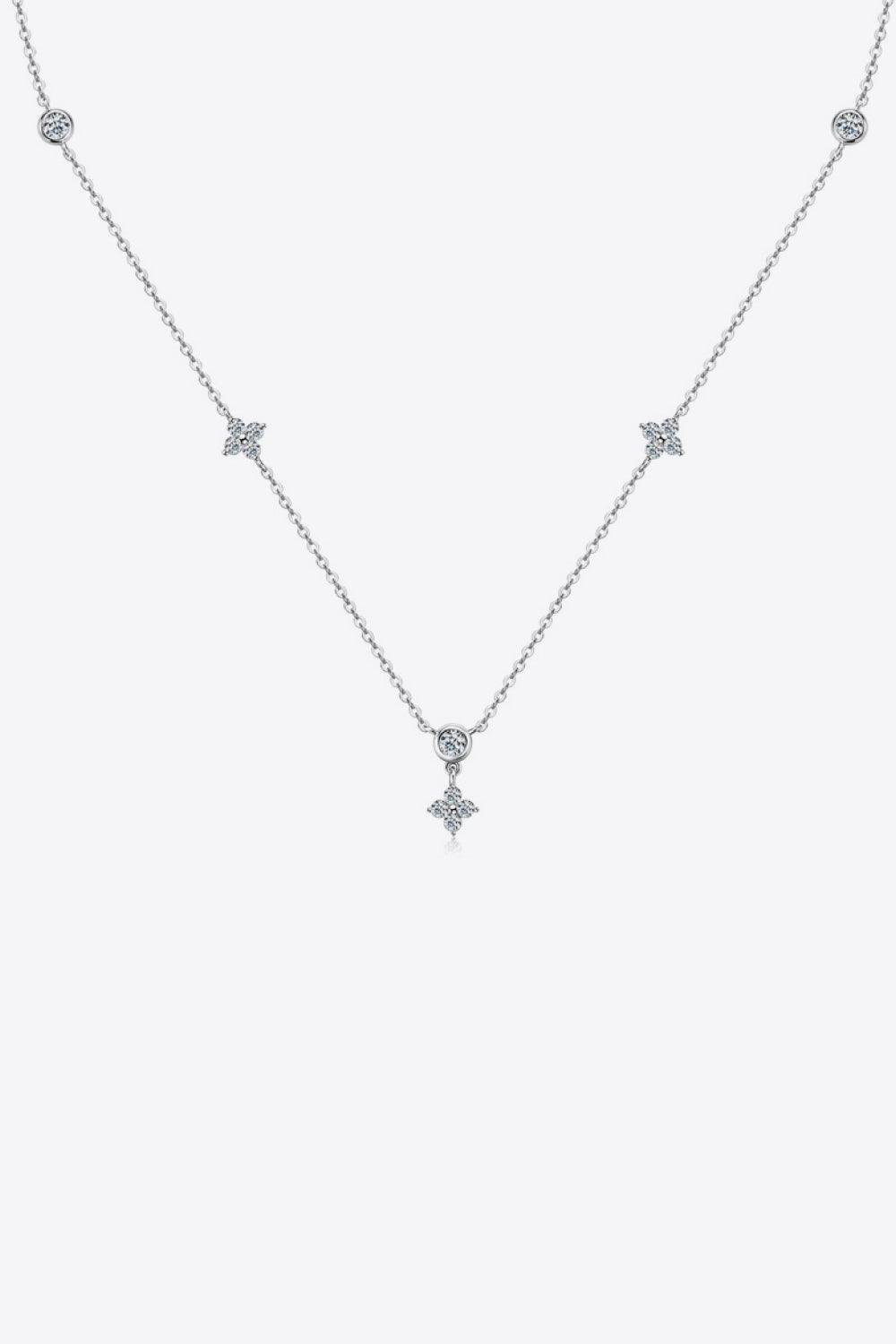 Moissanite 925 Sterling Silver Necklace.