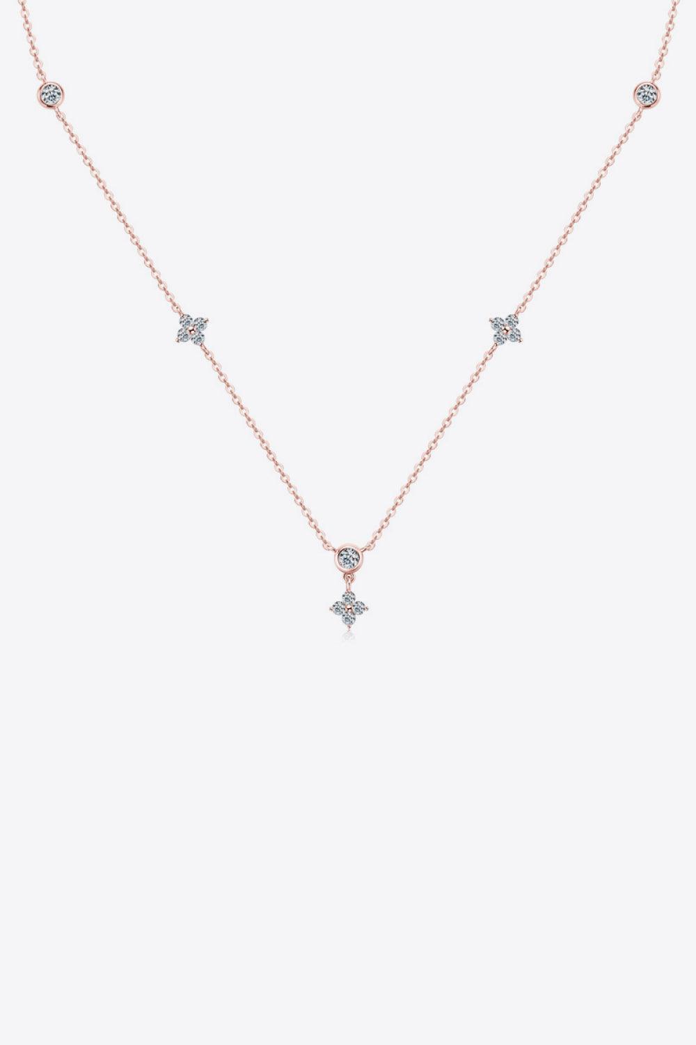 Moissanite 925 Sterling Silver Necklace.