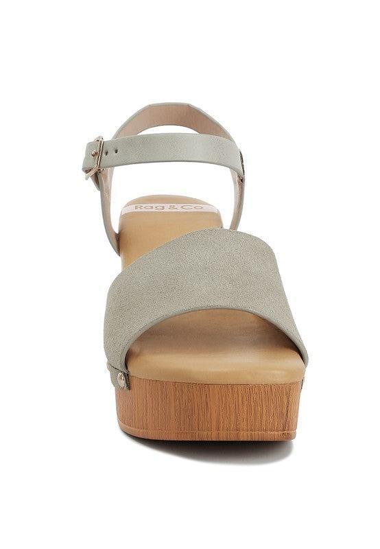 Daniela Suede High Block Sandals.