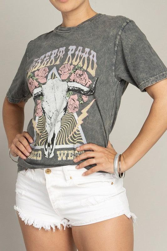 Desert Road Wild West Graphic Top - SHANKARA CHÉRIE