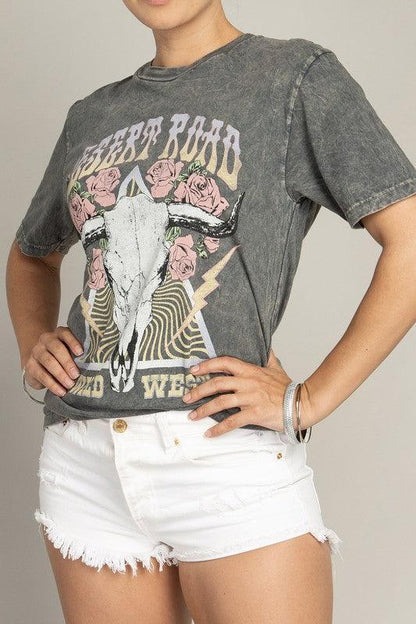 Desert Road Wild West Graphic Top - SHANKARA CHÉRIE