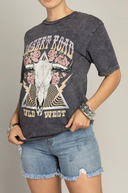 Desert Road Wild West Graphic Top - SHANKARA CHÉRIE