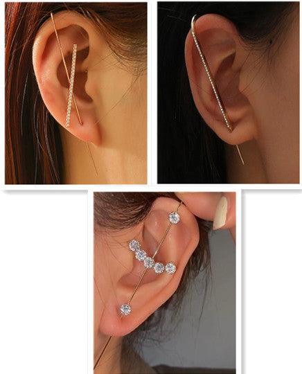 Statement Slash Crawler Singular Earring.