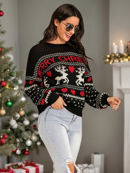 Christmas Element Round Neck Sweater