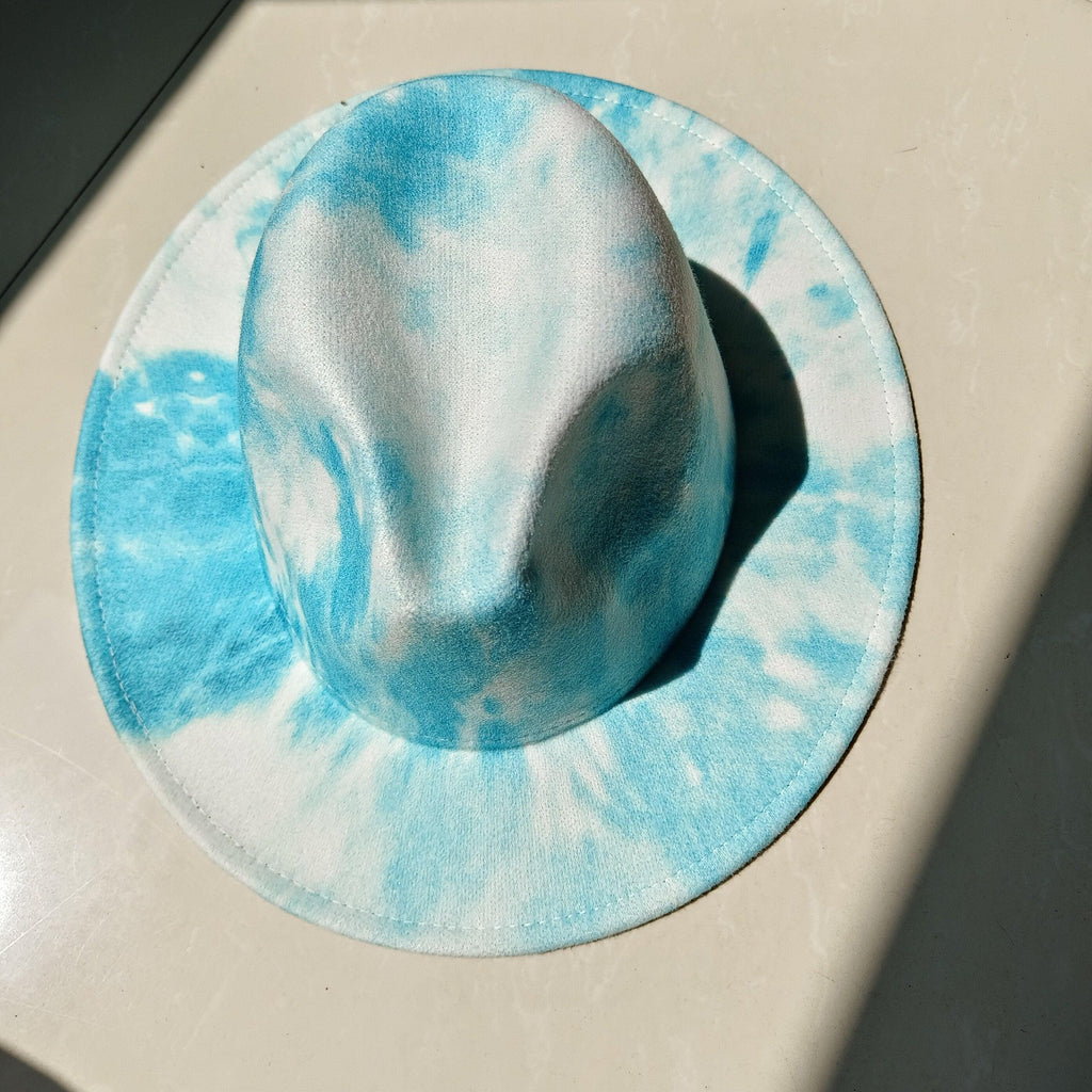 Fedora Wide Brim Tie Dye and Marble Hats - SHANKARA CHÉRIE