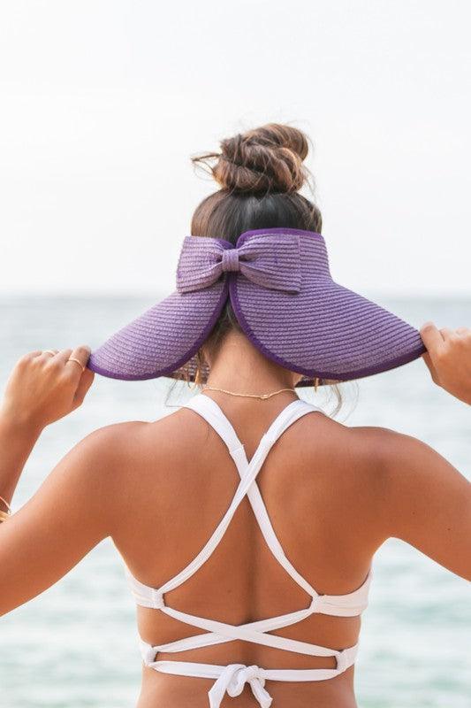 Foldable Wide Brim Bow Visor.