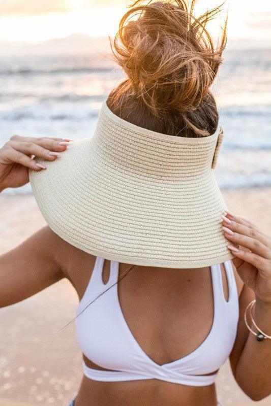 Foldable Wide Brim Bow Visor.
