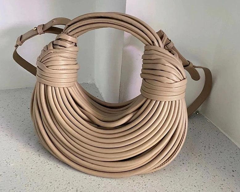 Hand-Woven Rope Bag.