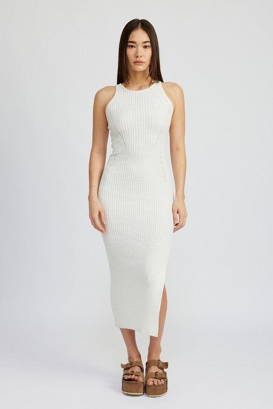 HIGH SLIT TANK MIDI DRESS - SHANKARA CHÉRIE