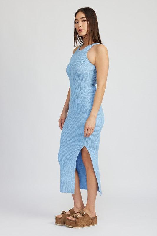 HIGH SLIT TANK MIDI DRESS - SHANKARA CHÉRIE