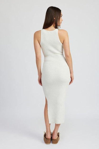 HIGH SLIT TANK MIDI DRESS - SHANKARA CHÉRIE