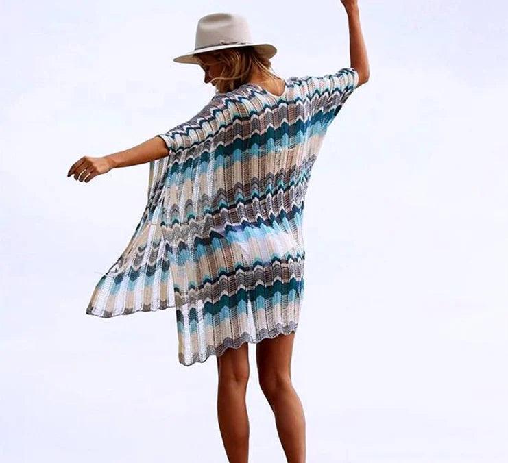 Knitted Beach Dress Cover Up.