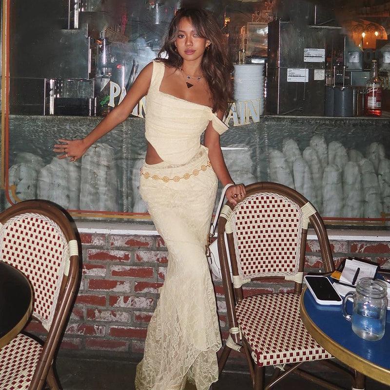 Msyoucan Retro Top and Skirt.