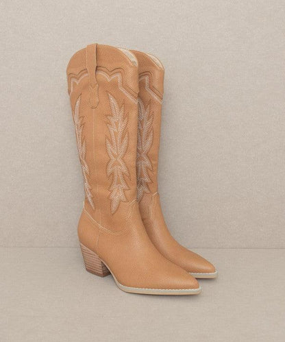 Oasis Society Ainsley - Embroidered Cowboy Boot - SHANKARA CHÉRIE