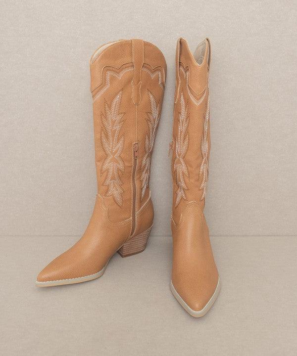 Oasis Society Ainsley - Embroidered Cowboy Boot - SHANKARA CHÉRIE