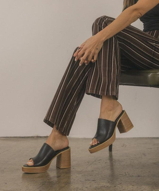 Oasis Society Camille - Platform Slide Heel - SHANKARA CHÉRIE