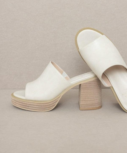 Oasis Society Camille - Platform Slide Heel - SHANKARA CHÉRIE