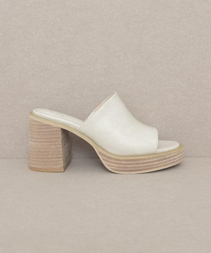 Oasis Society Camille - Platform Slide Heel - SHANKARA CHÉRIE