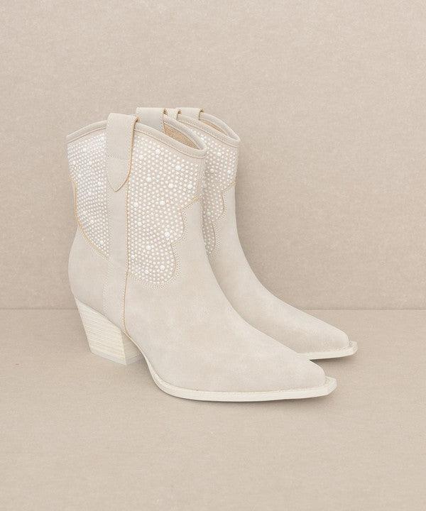 OASIS SOCIETY Cannes - Pearl Studded Western Boots - SHANKARA CHÉRIE