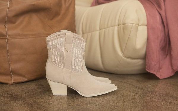 OASIS SOCIETY Cannes - Pearl Studded Western Boots - SHANKARA CHÉRIE