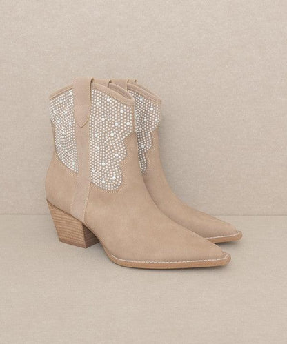 OASIS SOCIETY Cannes - Pearl Studded Western Boots - SHANKARA CHÉRIE