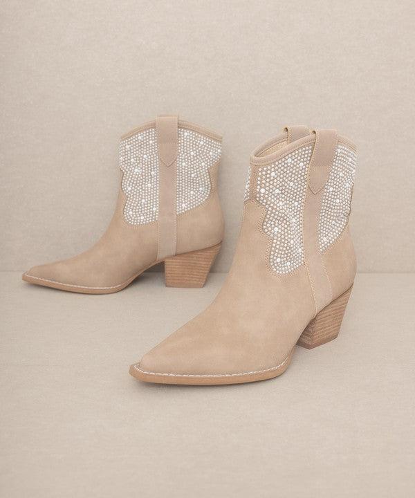 OASIS SOCIETY Cannes - Pearl Studded Western Boots - SHANKARA CHÉRIE