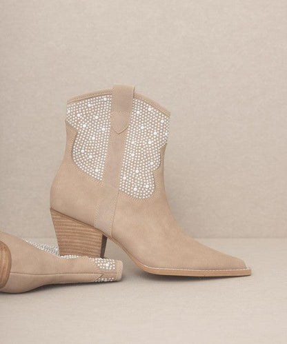 OASIS SOCIETY Cannes - Pearl Studded Western Boots - SHANKARA CHÉRIE