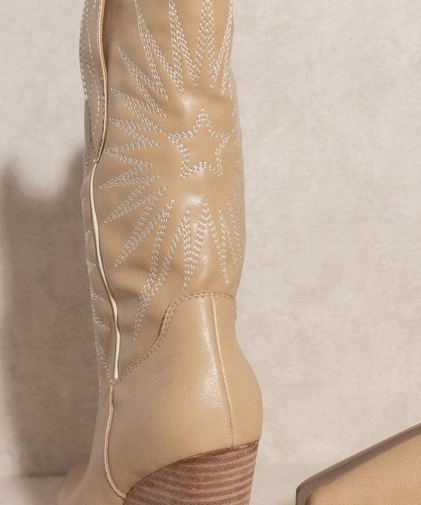 OASIS SOCIETY Emersyn - Starburst Embroidery Boots - SHANKARA CHÉRIE