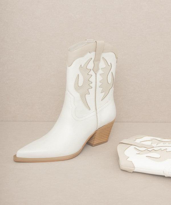 OASIS SOCIETY Houston - Layered Panel Cowboy Boots - SHANKARA CHÉRIE