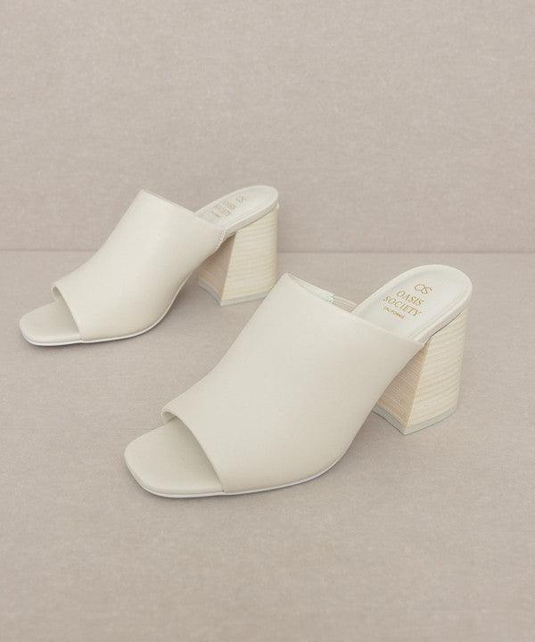 Oasis Society Kathleen - Block Heel Slides - SHANKARA CHÉRIE