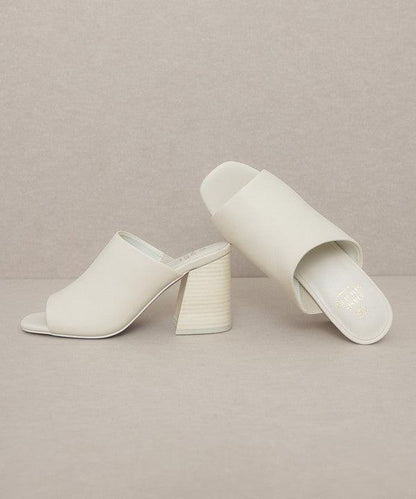 Oasis Society Kathleen - Block Heel Slides - SHANKARA CHÉRIE