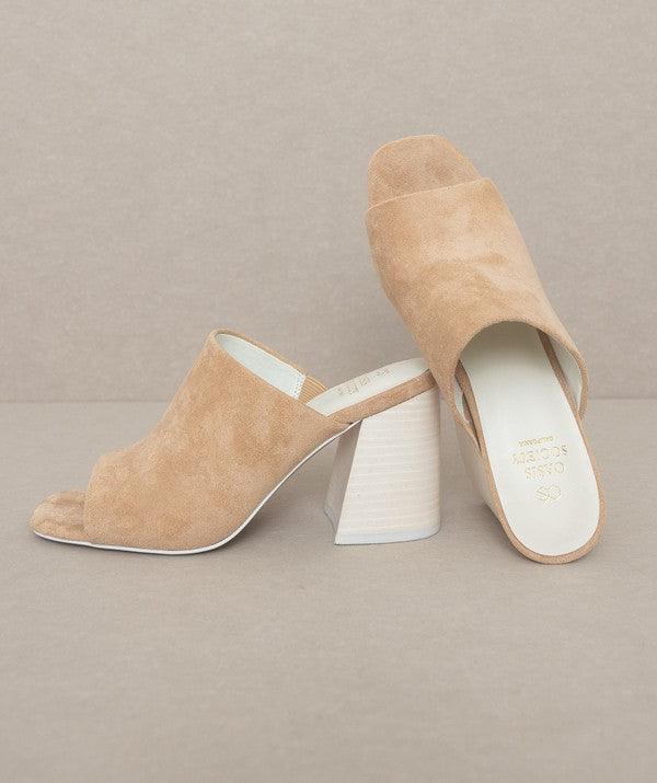 Oasis Society Kathleen - Block Heel Slides - SHANKARA CHÉRIE