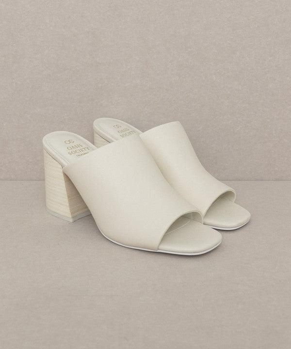 Oasis Society Kathleen - Block Heel Slides - SHANKARA CHÉRIE