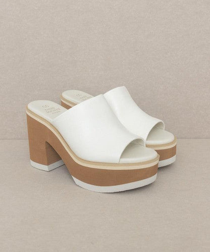 Oasis Society Maren - Layered Platform Heel Slides - SHANKARA CHÉRIE