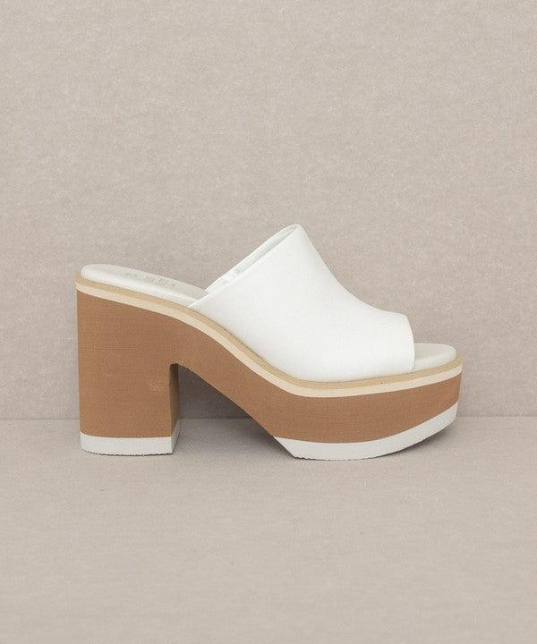 Oasis Society Maren - Layered Platform Heel Slides - SHANKARA CHÉRIE