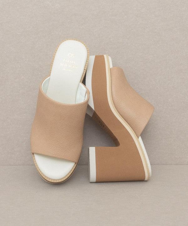 Oasis Society Maren - Layered Platform Heel Slides - SHANKARA CHÉRIE