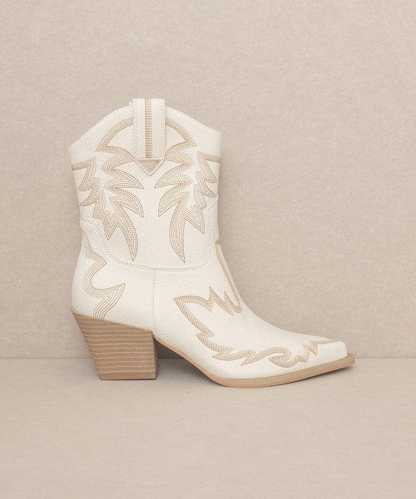 OASIS SOCIETY Nantes - Embroidered Cowboy Boots - SHANKARA CHÉRIE