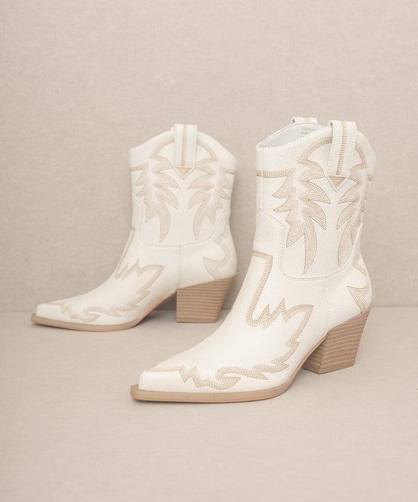 OASIS SOCIETY Nantes - Embroidered Cowboy Boots - SHANKARA CHÉRIE