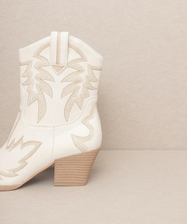 OASIS SOCIETY Nantes - Embroidered Cowboy Boots - SHANKARA CHÉRIE