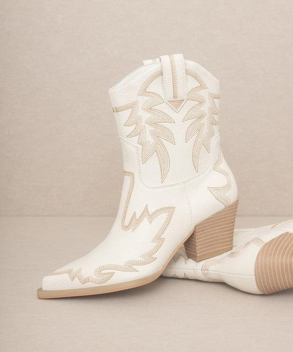 OASIS SOCIETY Nantes - Embroidered Cowboy Boots - SHANKARA CHÉRIE