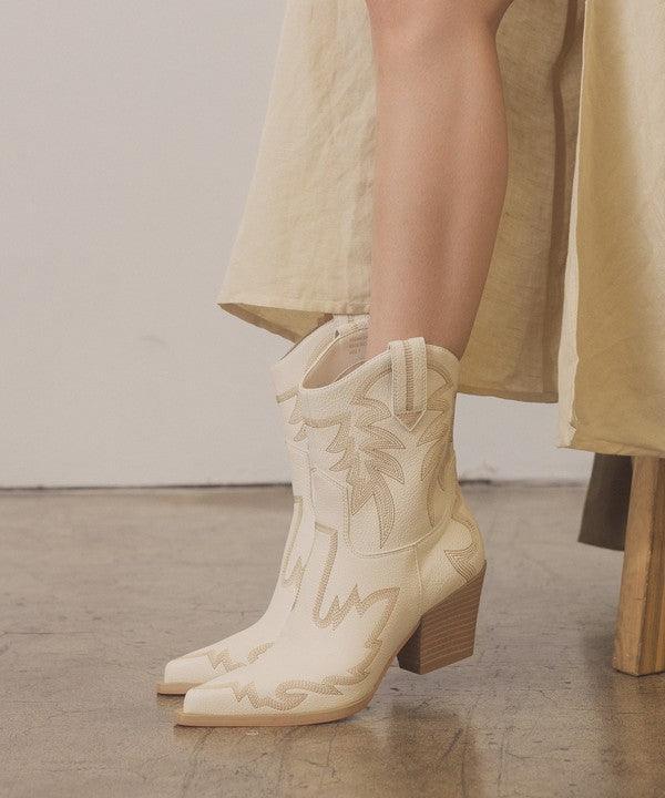 OASIS SOCIETY Nantes - Embroidered Cowboy Boots - SHANKARA CHÉRIE