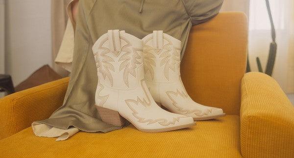 OASIS SOCIETY Nantes - Embroidered Cowboy Boots - SHANKARA CHÉRIE