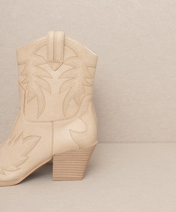 OASIS SOCIETY Nantes - Embroidered Cowboy Boots - SHANKARA CHÉRIE