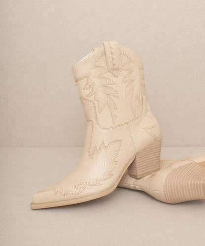 OASIS SOCIETY Nantes - Embroidered Cowboy Boots - SHANKARA CHÉRIE