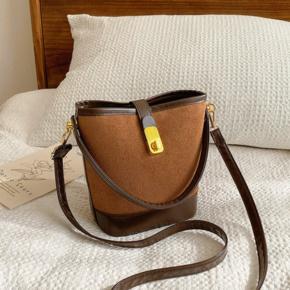 PU Leather Bucket Crossbody Bag - SHANKARA CHÉRIE