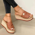 PU Leather Open Toe Sandals.