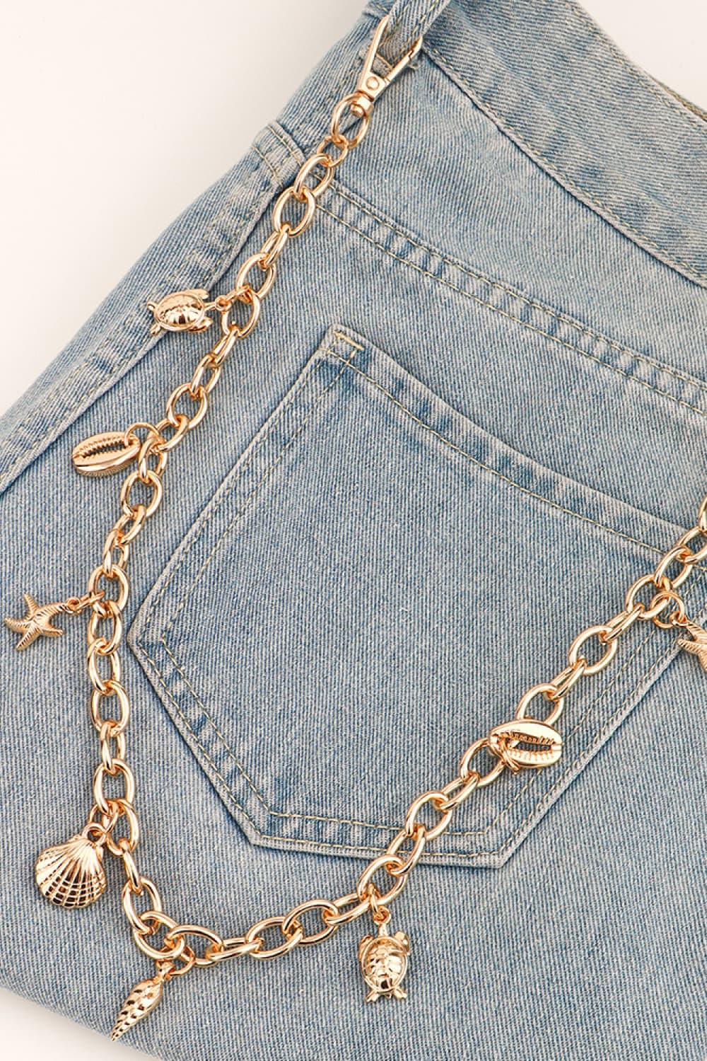 Sea Element Charm Iron Chain Belt - SHANKARA CHÉRIE