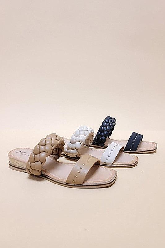 SILAS-SLIDE SANDALS.