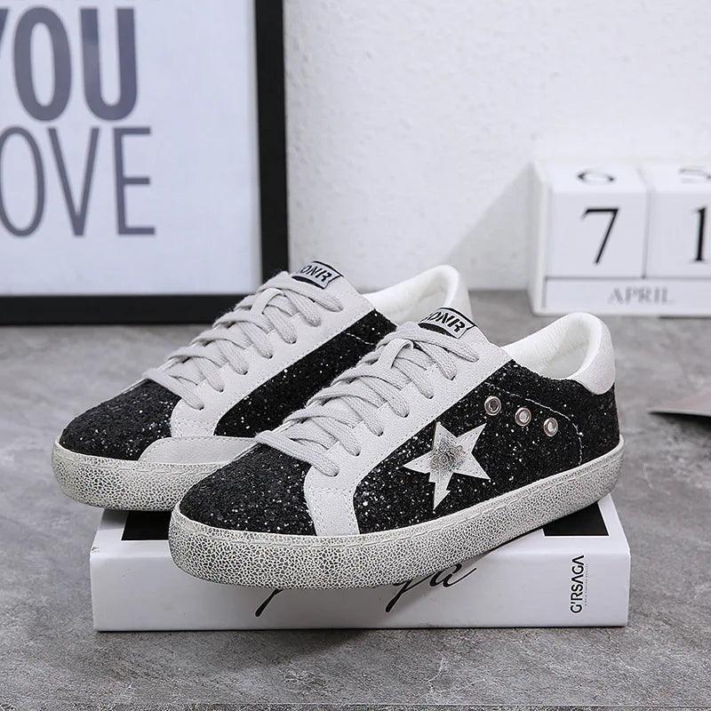 Skateboarding Sneakers Vintage Star Dirty Tennis Shoes.
