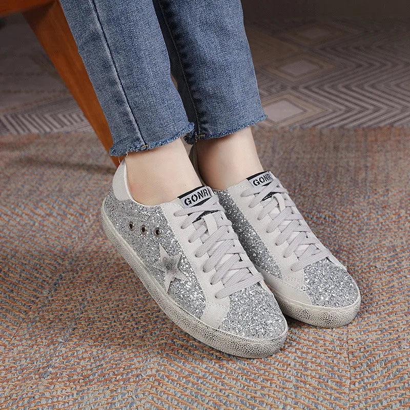 Skateboarding Sneakers Vintage Star Dirty Tennis Shoes.